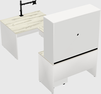 U-shaped desk
