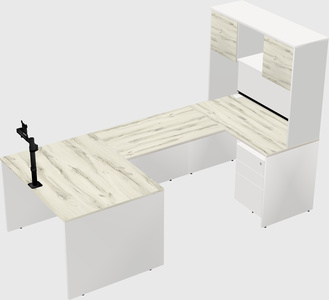 U-shaped desk