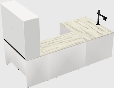 U-shaped desk