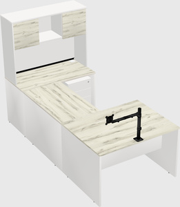 U-shaped desk