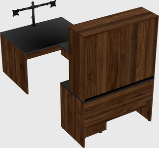 U-shaped desk