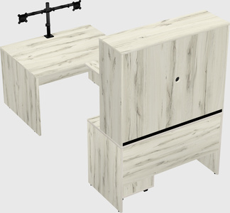 U-shaped desk