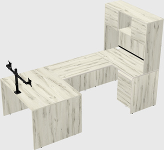 U-shaped desk