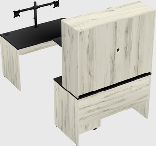 U-shaped desk