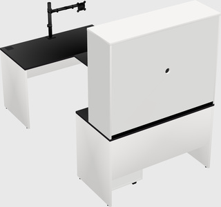 U-shaped desk