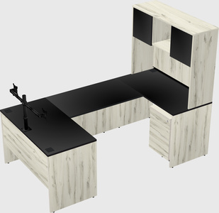 U-shaped desk