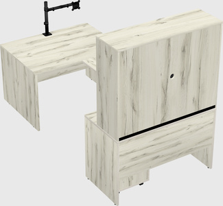 U-shaped desk