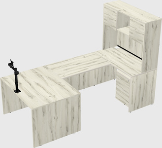 U-shaped desk