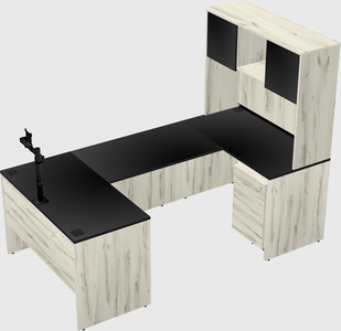 U-shaped desk