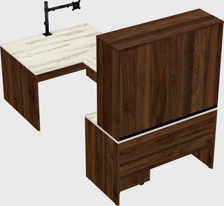 U-shaped desk
