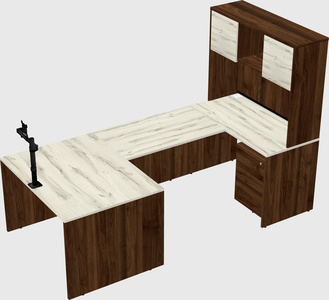 U-shaped desk