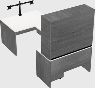 U-shaped desk