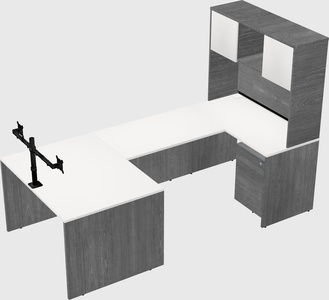 U-shaped desk