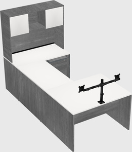 U-shaped desk