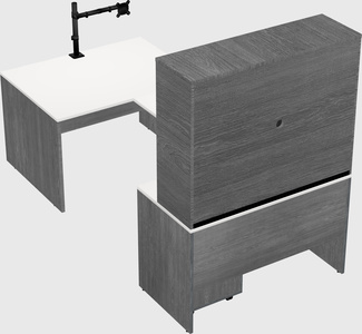 U-shaped desk
