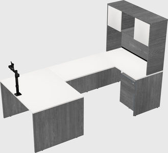 U-shaped desk