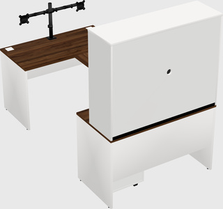 U-shaped desk