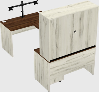 U-shaped desk
