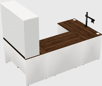 U-shaped desk
