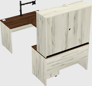 U-shaped desk
