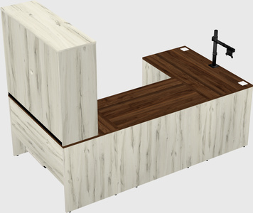 U-shaped desk