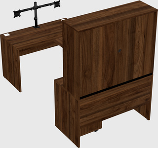 U-shaped desk