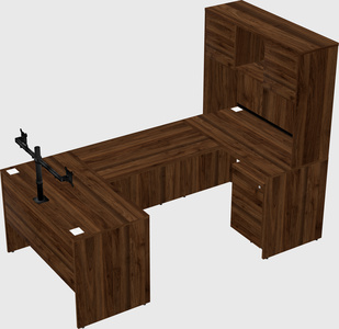 U-shaped desk