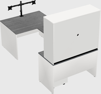 U-shaped desk