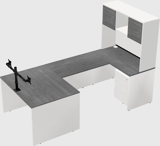 U-shaped desk