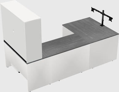 U-shaped desk