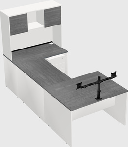 U-shaped desk