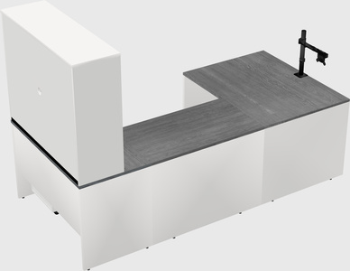 U-shaped desk