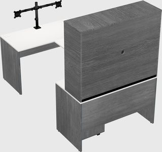U-shaped desk