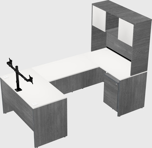 U-shaped desk