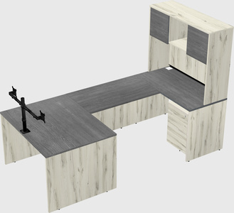 U-shaped desk
