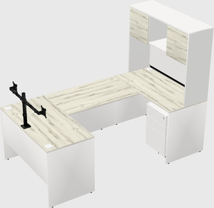 U-shaped desk