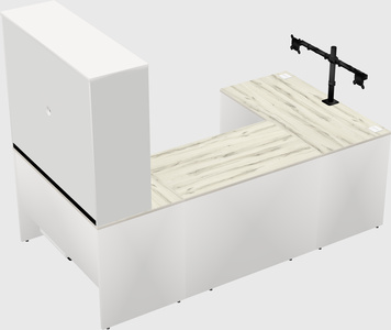 U-shaped desk