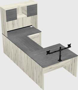 U-shaped desk