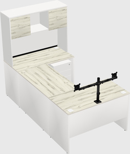 U-shaped desk