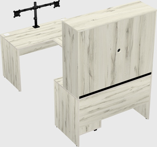 U-shaped desk
