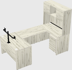 U-shaped desk