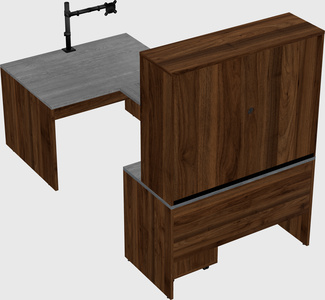 U-shaped desk