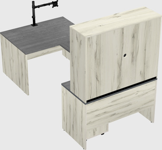 U-shaped desk
