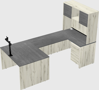 U-shaped desk