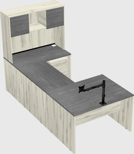 U-shaped desk