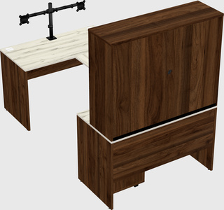 U-shaped desk