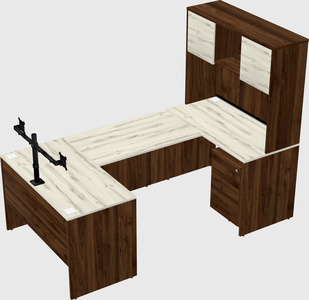 U-shaped desk