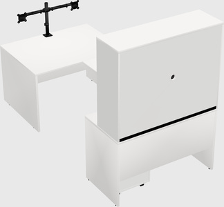 U-shaped desk