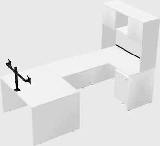 U-shaped desk