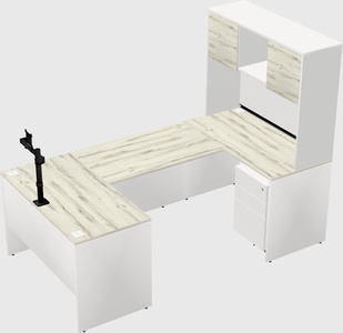 U-shaped desk